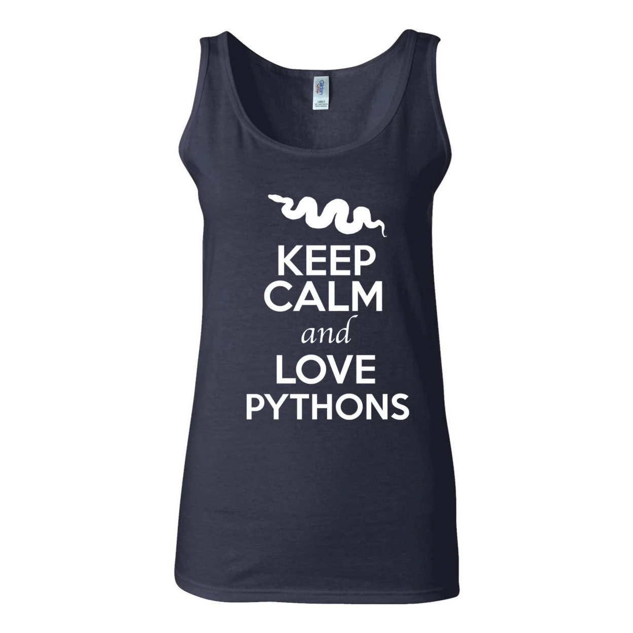 Junior Keep Calm And Love Pythons Animal Lover Sleeveless Tank Tops 2377 (2)