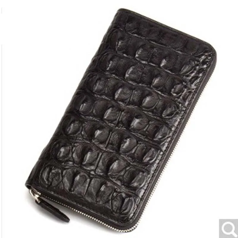 

2018 nierkadeng Crocodile wallet man long zipper crocodile leather handbag personalized fashion men wallet