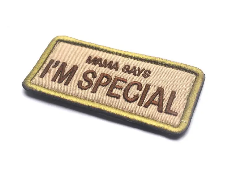 MAMA SAYS I'M SPECIAL Military Patch Morale Patch 3D значки тканевые нарукавные значки-наклейки