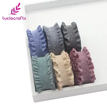 

Lucia crafts 2/6yards/lot 25mm Elastic Ribbons Band Roll Trim Lace DIY Headdress Garment Sewing Accessories N0602