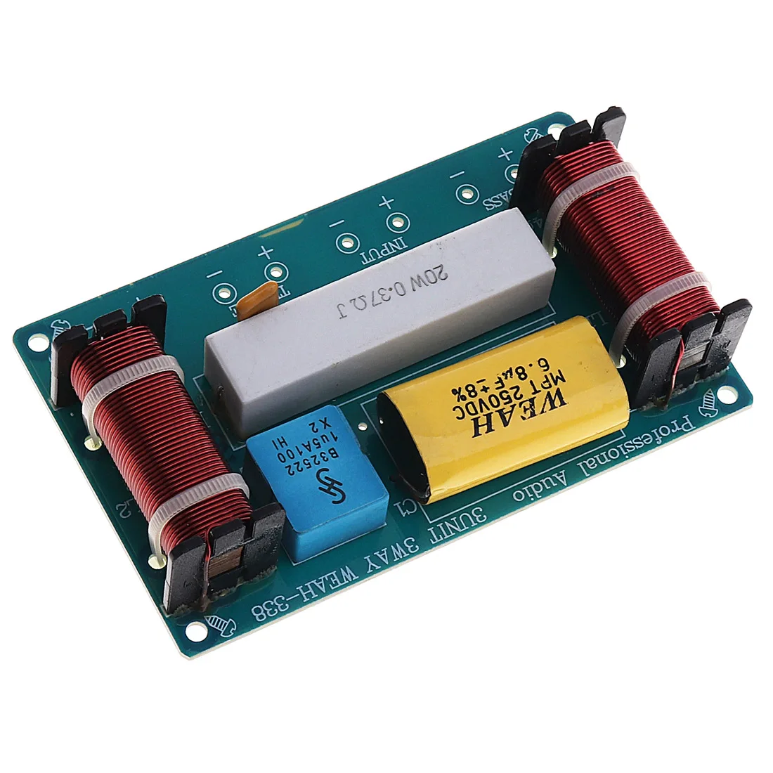 

12V 120W Speaker 3 Way Audio Frequency Divider Loudspeaker 3 Unit Crossover Filters for Speakers