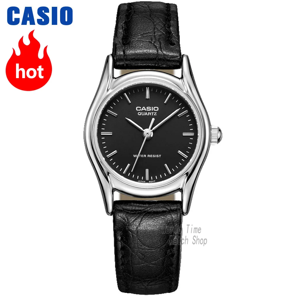 Casio watch Elegant simple retro pointer belt ladies watch LTP-1094E-7B