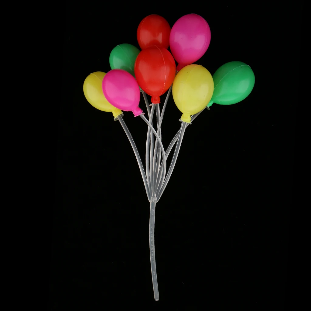 1/12 Scale Dollhouse Miniature Colorful Oval Shaped Balloons Home Decor