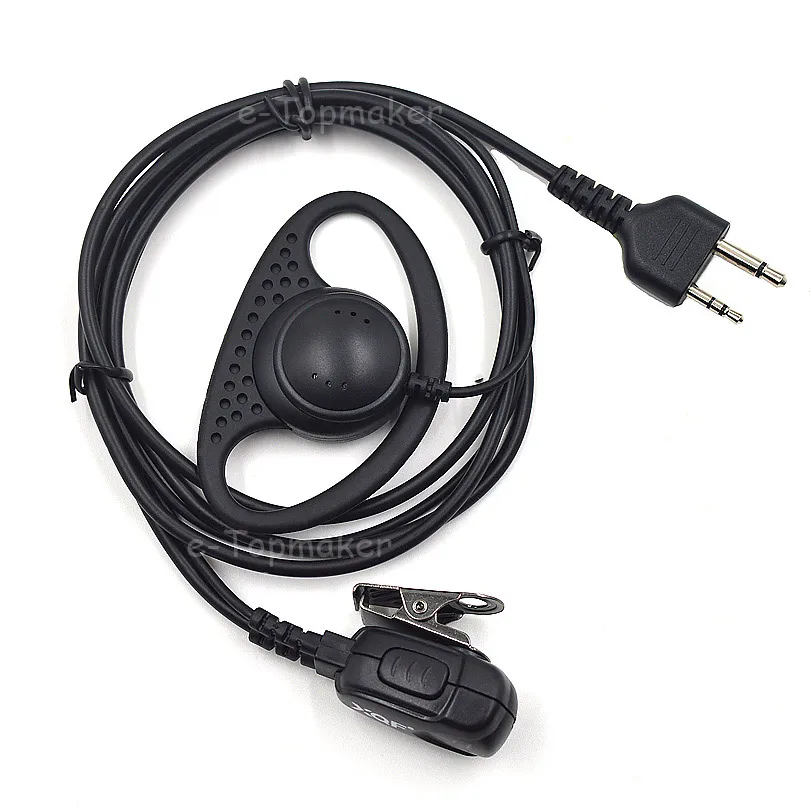 Buy 10Pcs 2 Pin Surveillance Earpiece Headset PTT for