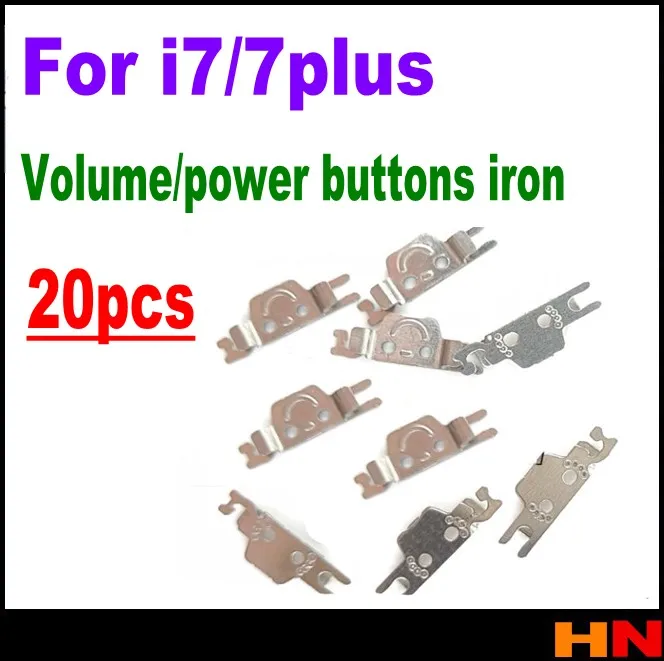 

20pcs wholesale For iphone 7 7plus fit on volume buttons or power buttons iron sheet button flex