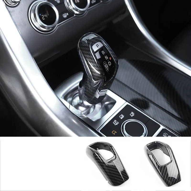 

lsrtw2017 abs carbon fiber car gear lever cover for range rover sport 2014 2015 2016 2017 2018 2019 L550