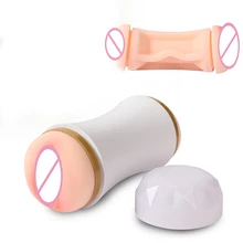 Sex Shop Male Masturbator Sex toys for men Silicone Vagina Real Pussy And Anal Pussy Masturbation Cup Anus Sex Product for Man