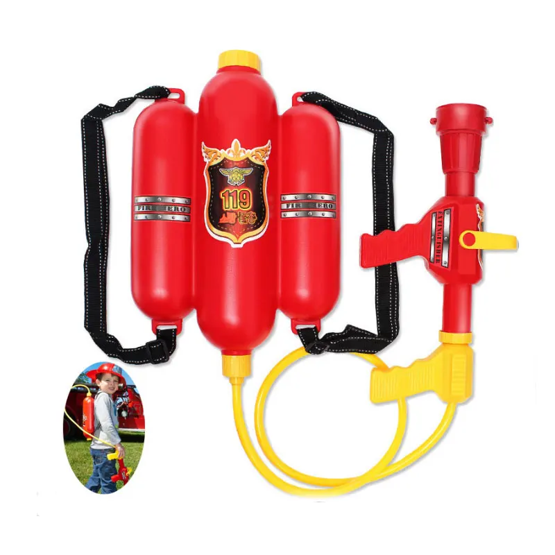 YunNasi Fireman Water Gun Backpack Beach Toys Summer Games Water Pistol