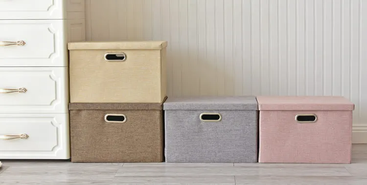 

Underwear shoes box Toy storage bag with lid foldable cardboard box sorting basket