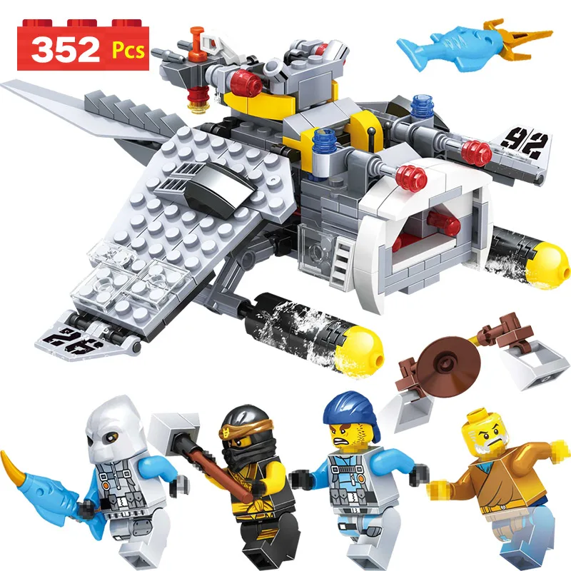 

Ninjagoed Series Manta Ray Bomber Building Blocks Compatible With Legoinglys Bricks models Education Toys For Boys