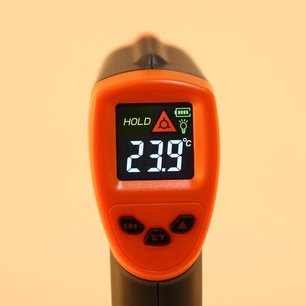 

Smart Sensor AT600+ Digital LCD Handheld Infrared Thermometer Temperature Meter Tester Red Laser Non Contact IR Pyrometer Gun
