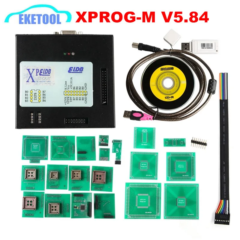 XPROG V5 70 V5 74 V5 84 USB Dongle With Full Adapters XPROG M 5 70
