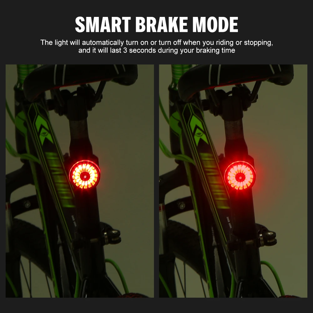 Предупреждение стробоскоп свет велосипед хвост свет USB аккумуляторная Хвостовая велосипед свет рюкзак для шлема Лампа безопасности