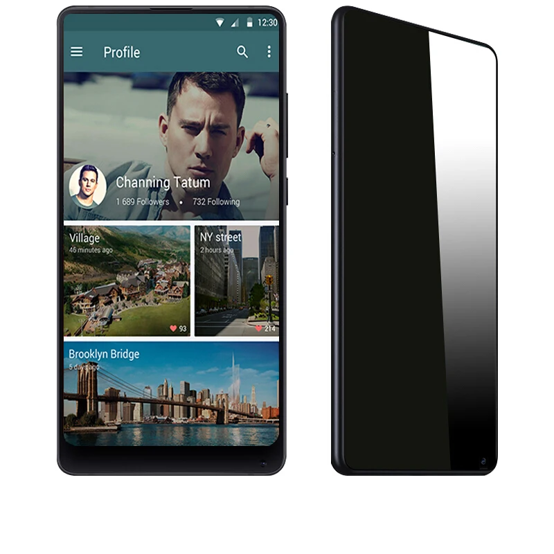 Закаленное стекло EXUNTON 2.5D для защиты экрана Xiaomi Mi Mix 2 2S Защитная пленка от