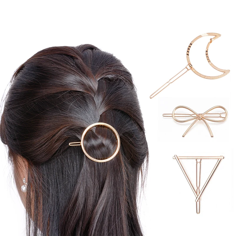 1 шт. заколки для волос в виде треугольника Луны|moon hairpin|triangle hair cliphairpin moon |
