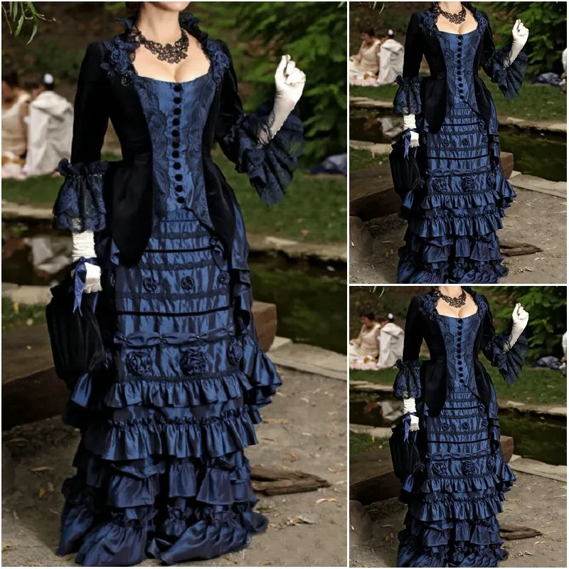 Женское платье в викторианском стиле/винтажное для Хэллоуина|vintage dress|victorian