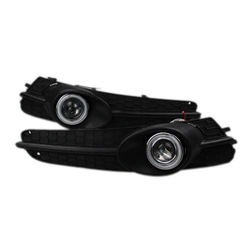 

For Brilliance FRV 3-in-1 White Angel Eyes DRL Yellow Signal Light H11 Halogen / Xenon E13 Fog Lights Projector Lens