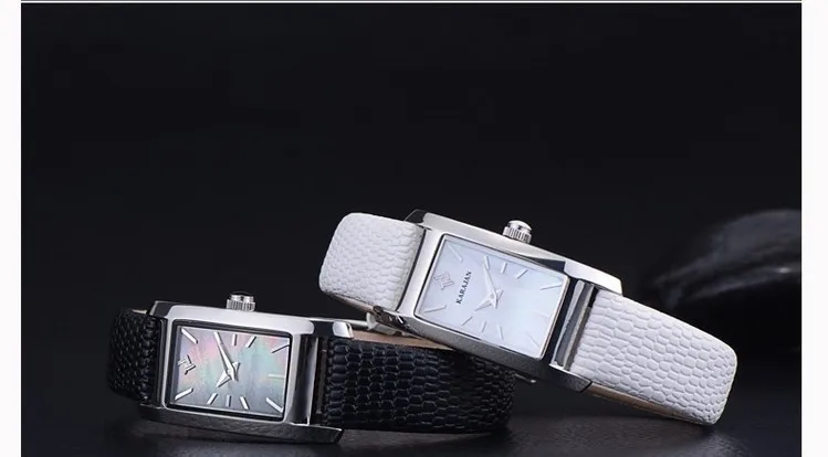 Элегантные женские часы в Корейском стиле, нарядные часы в деловом стиле, наручные часы из натуральной кожи с сапфировым кристаллом, 3ATM NW1461
