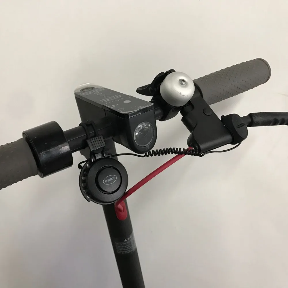 Rechargeable Scooter Bell 120dB Waterproof Handlebar Horn Alarm for