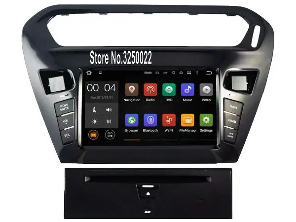 Android 7 1 font b Car b font Dvd Navi Player FOR CITROEN ELYSEE PEUGEOT 301