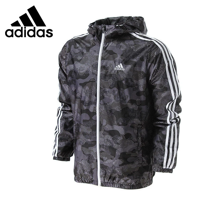adidas wb aop camo jaqueta com capuz sportswear dos homens