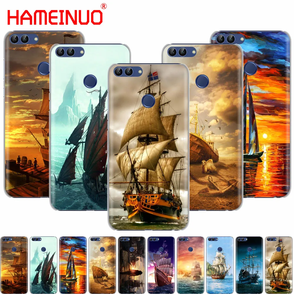 sailing Ship Sightseeing boat Pirate Hood phone Cover Case for huawei Honor Y5 7C Y625 Y635 Y6 Y7 Y9 2017 2018 Prime PRO | Мобильные