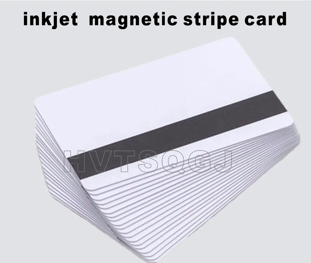 

50pcs free shipping inkjet printable pvc magnetic strip card Voor Epson En Canon Inkjet Printer Witte Lege Kaart