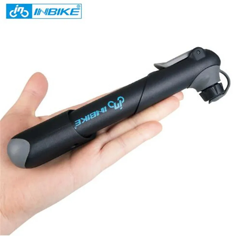 

INBIKE MTB Bike Pump Mini Portable Mountain Bicycle 120PSI Air Pump Basketball Balloon Foldable Inflator Cycling Accessories