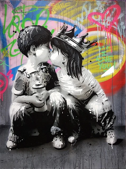 Portrait Picture Canvas Painting Figure Wall Art Graffiti Home Decor Abstract Women Pictures Bansky art Pop Posters and Prints Picture 6