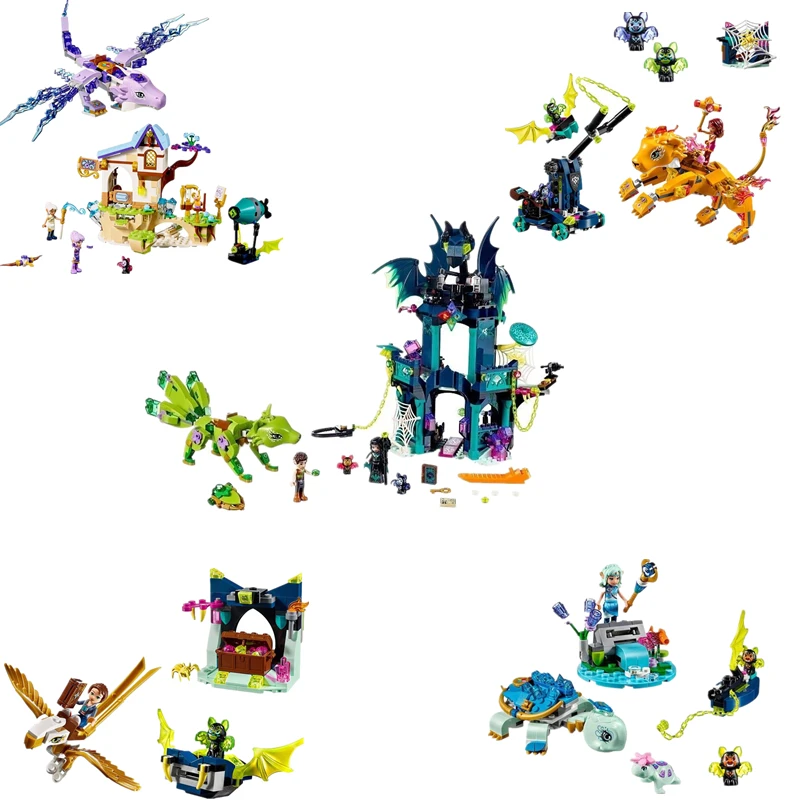 

Elf Series Toys 5 Style Lenok Tula Tower and Earth Fox Rescue Toy Assembled Building Blocks Compatible 41194 41193 Educatio