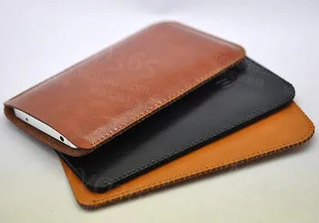 

High Quality Crazy Horse Genuine Microfiber Liner sleeve Leather Case For Sony Xperia Z5 Premium / for Z5 Plus 5.5"Cover Cases