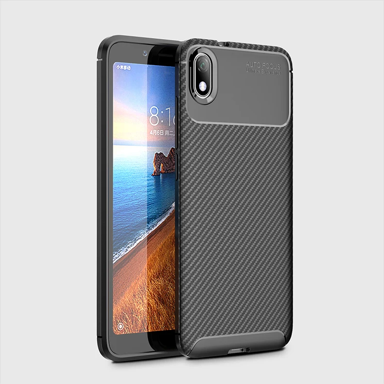 For Xiaomi Redmi 7A Case cover 5.45 Carbon fiber Matte Shockproof protective bumper phone capa Xiomi Redmi7A 7 A |