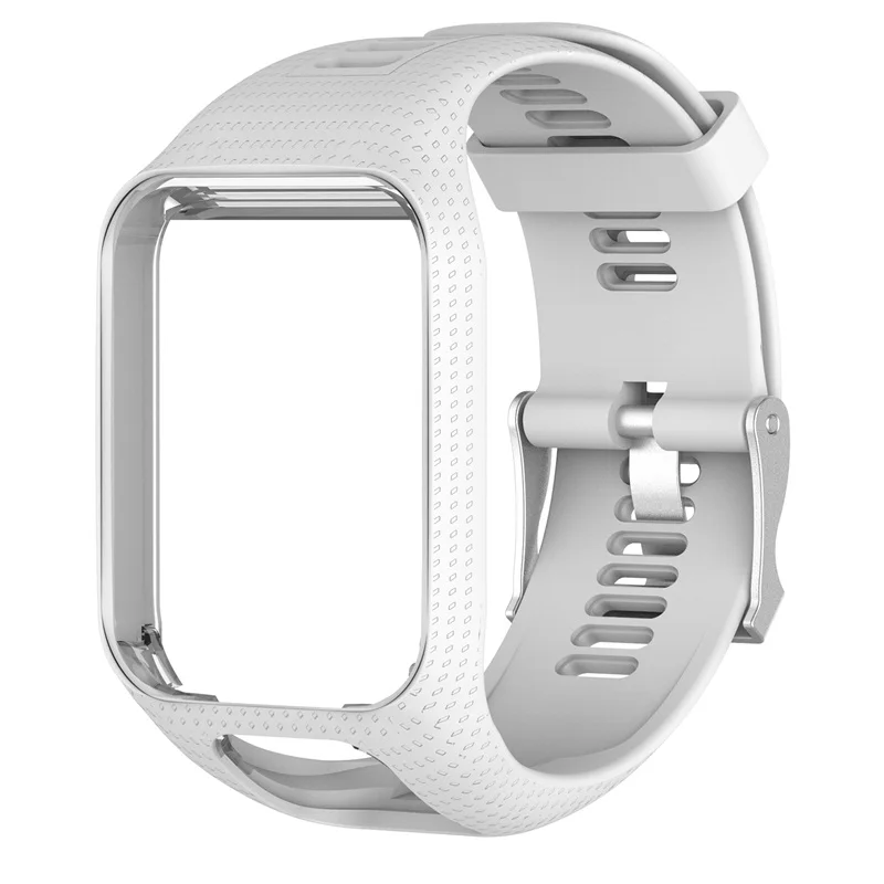 Силиконовый сменный ремешок для часов Tom 2 3 серии ремешок для часов Ремешок для TomTom Runner 2 3 gps часы - Цвет: White