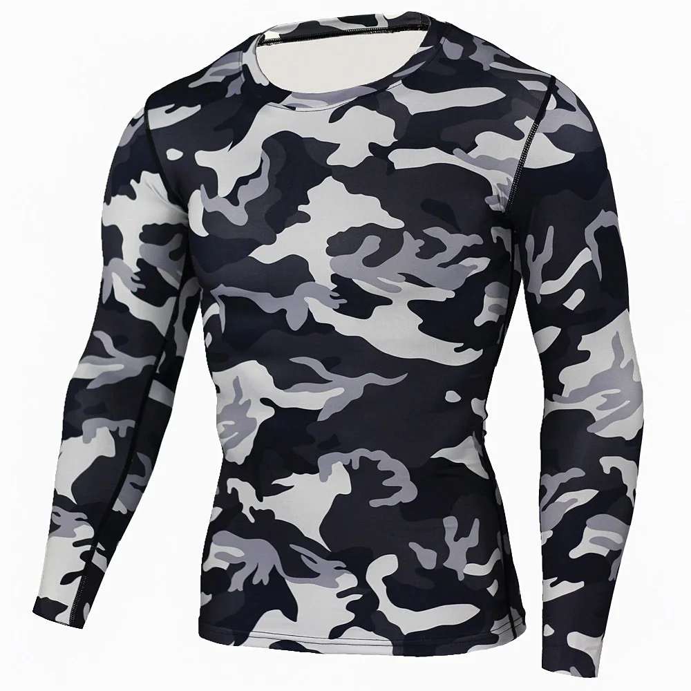 mens silk long underwear Thermal Underwear Men Winter Camouflage Sports Cycling Base layer Men Workout set Compression thermal underwear rashgard male best mens long underwear Long Johns