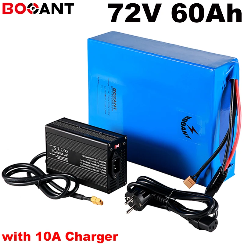 С зарядным устройством 10A 20S 72v 60ah 3000w батарея для электрического велосипеда