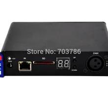 Режим On Line светодиодный видео контроллер занавеса мини размер светодиодный занавес с графическим узором контроллер ПК режим с 8 дорожными соединениями