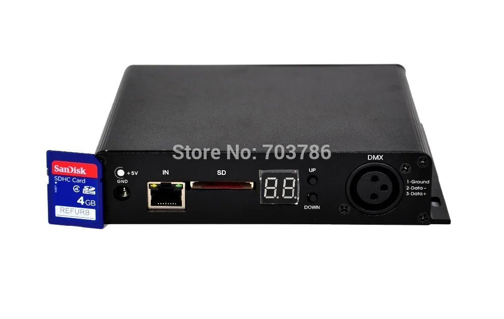 On Line Mode Led Video Curtain Controller Mini Size LED Graphic PC With 8 Road Connections | Освещение