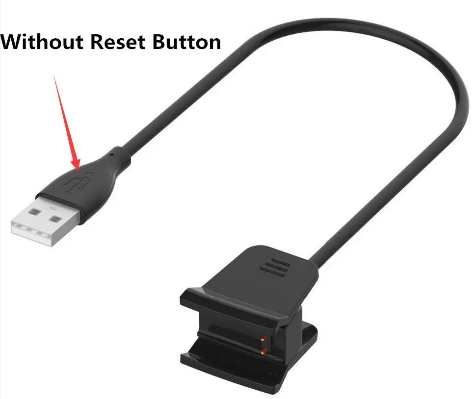 Высокое качество взимать плату за Замена зарядного устройства USB кабель для смарт-часов Fitbit Alta HR шнур для зарядки линии - Цвет: NO Reset function