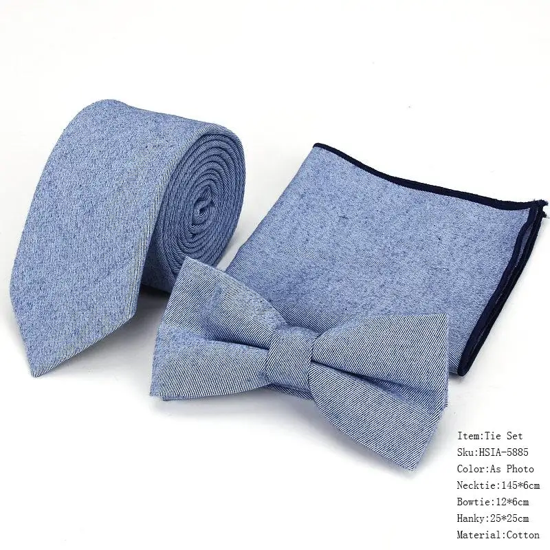 Абсолютно Мужской дизайнерский темно-синий однотонный платок с квадратным карманом из хлопка, галстук-бабочка, галстук-бабочка, галстук на шею, набор галстуков, 13 цветов - Цвет: Tie Sets