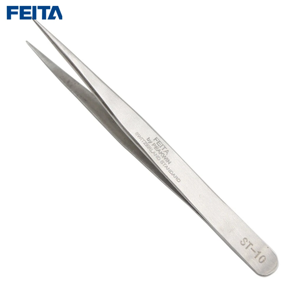 

FEITA ST10-ST16 Stainless Steel Tweezers Antistatic Switzerland Standard Hand Repair Tools for DIY, Handmake,beauty,Electronic