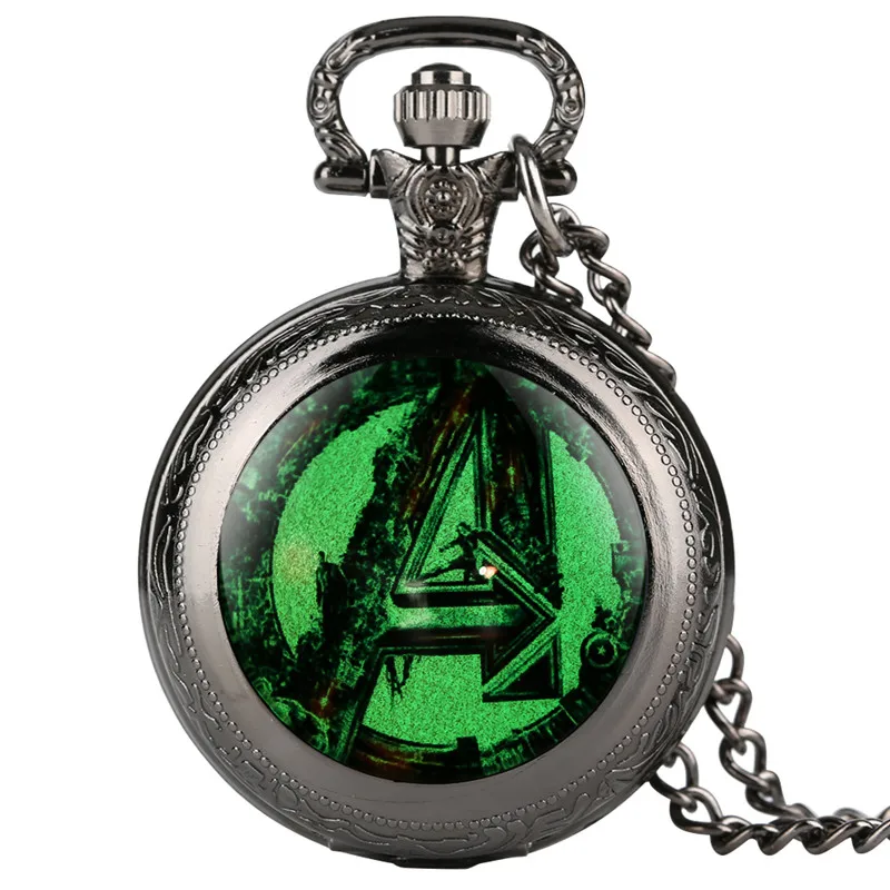 Reloj Mujer Avengers Alliance Series Pocket Watch for Women Men Classic White Dial Quartz Pocket Watch 3