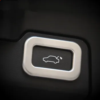 

WELKINRY car auto cover For Jaguar F-PACE 2016 2017 2018 ABS matt silver rear tail gate liftgate door opening switch button trim