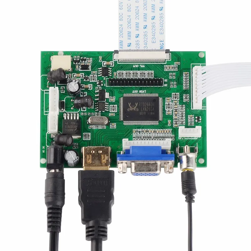 Skylarpu ttl LVDS плата контроллера HDMI VGA 2AV 50PIN для AT070TN90 HDMI VGA вход драйвер платы контроллер для Raspberry Pi