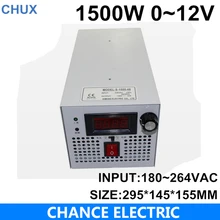 LED Driver AC Input 220V to DC 1500W 0~12V 125A adjustable output Switching power supply Transformer for LED Strip light