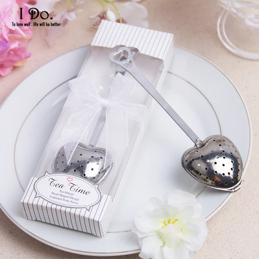 Free Shipping Heart Shaped Tea Infuser Wedding Favors And Gifts Wedding