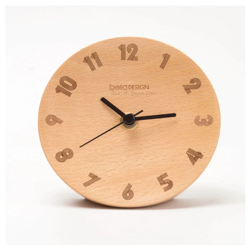 Xiaomi Mijia Beladesign будильник из бука деревянные бесшумные настольные часы для Xiaomi умный дом - Цвет: Style 1