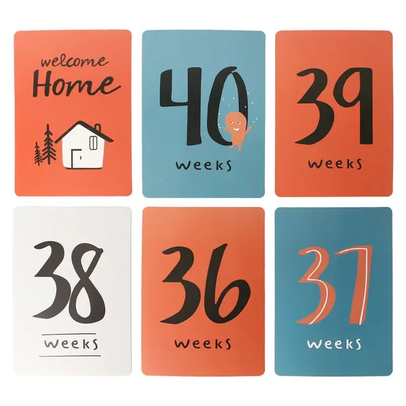 18 Pcs/Set Month Card Pregnant Woman Photography Photo Cards Commemorative Mother Background Decoration Cartoon Floral 18 Pcs/Set Month Card Pregnant Woman Photography Photo Cards Commemorative Mother Background Decoration Cartoon Floral