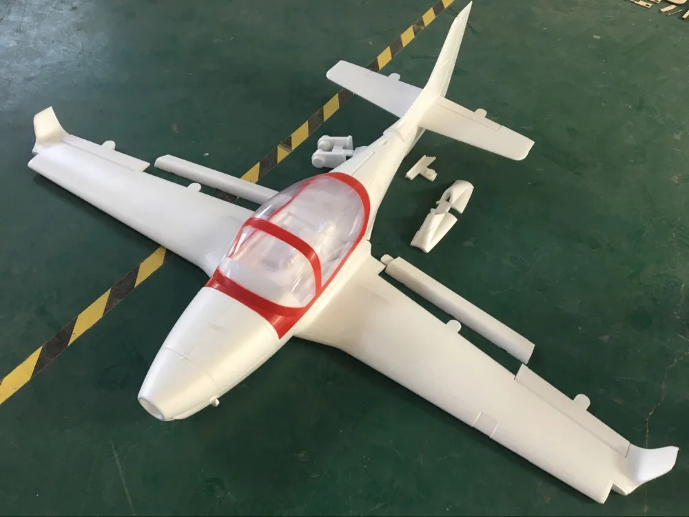 

1.7M big propeller rc warbird plane model GROB 120TB white color KIT or KIT with motor