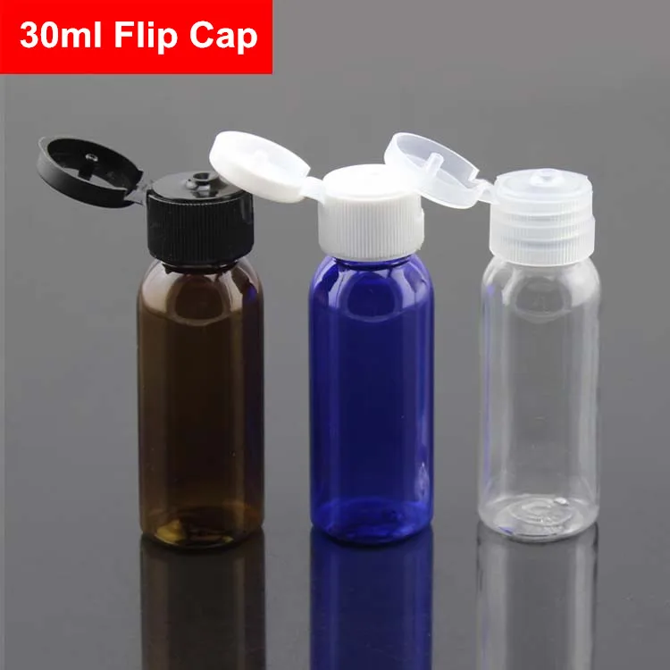 

100 X 30ML/1Oz Empty Plastic Squeeze Bottles With Flip Cap Sample Travel Bottle Cosmetic Make Up Packaging Bottles Container
