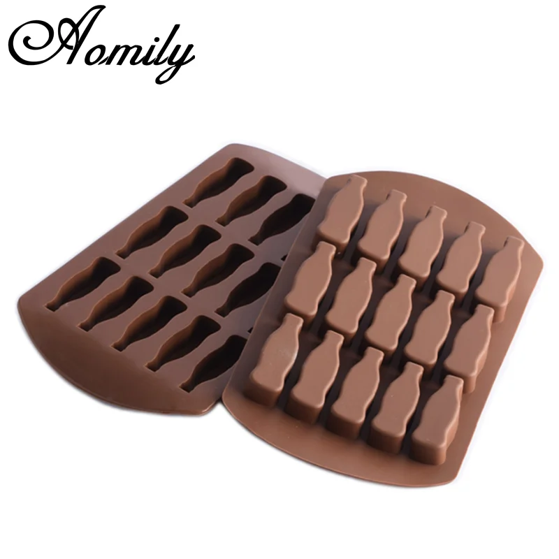 

Aomily Cute Bottle Shaped Silicone Soap Candy Fondant Chocolate Ice lattice Mould Silicone Chocolate Cookies Cake Funny Mold